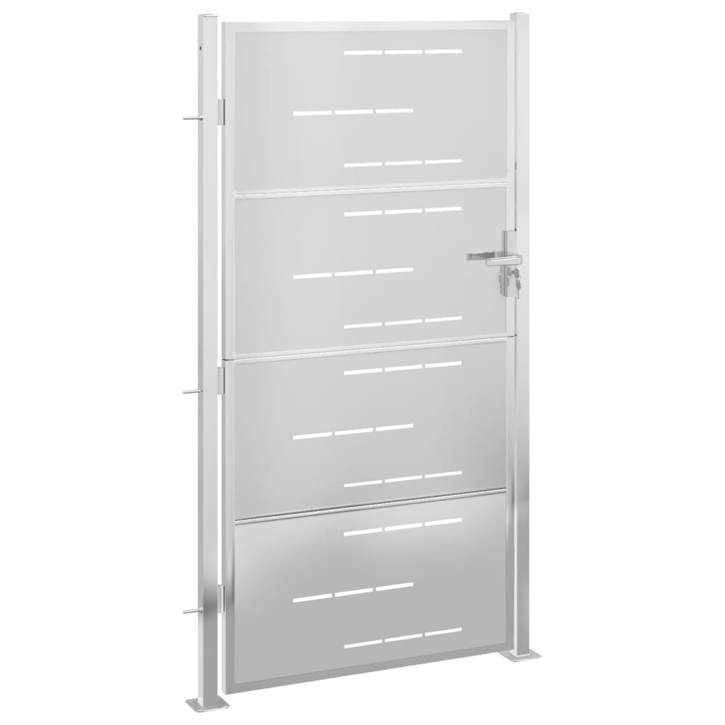 VidaXL Tor 100x180 cm Edelstahl