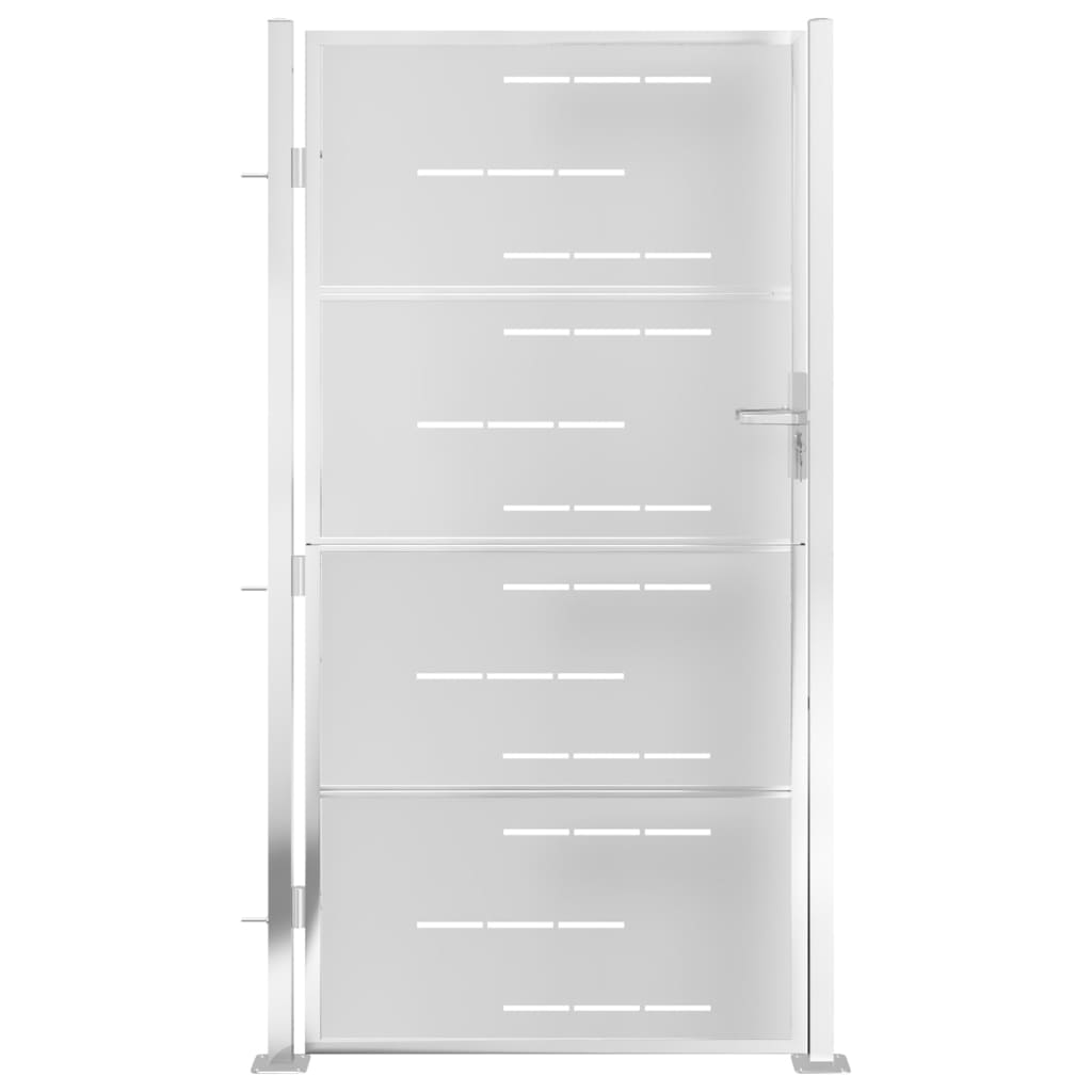 VidaXL Gartentor 100x200 cm Edelstahl