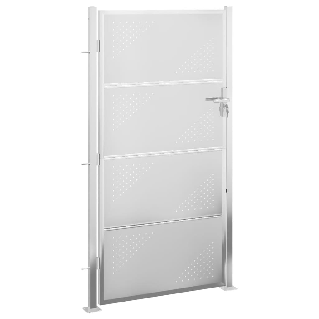 VidaXL Gartentor 100x200 cm Edelstahl
