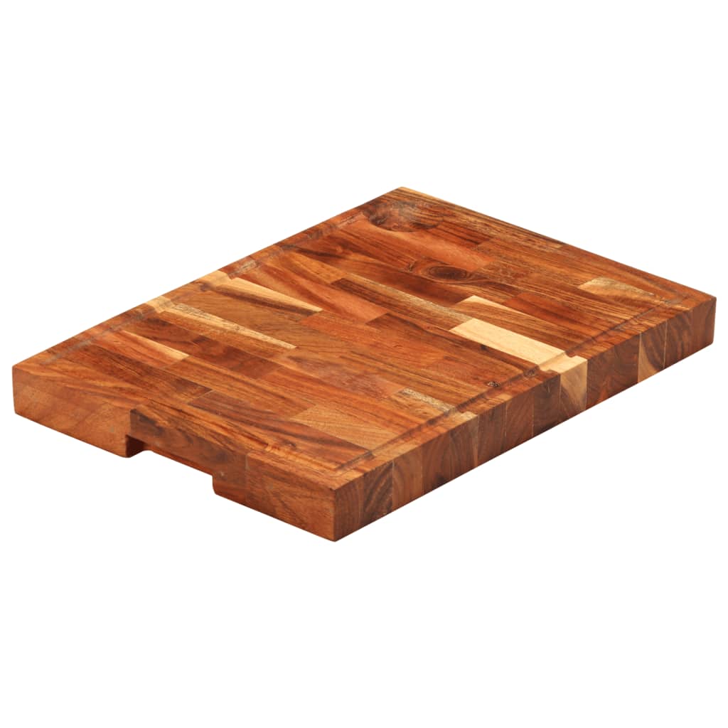 VidaXL Hackblock 42x30x4 cm massives Akazienholz