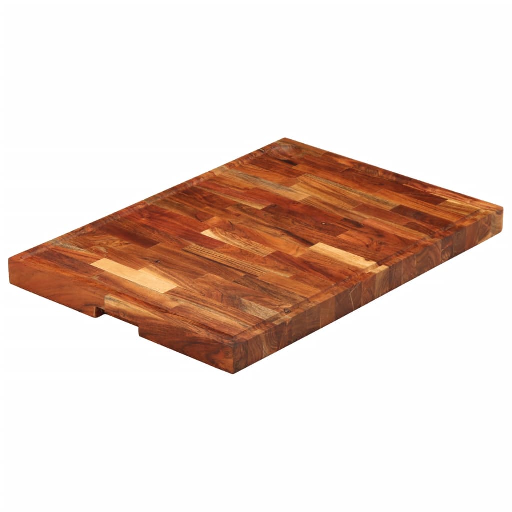 VidaXL Hackblock 60x42x4 cm massives Akazienholz
