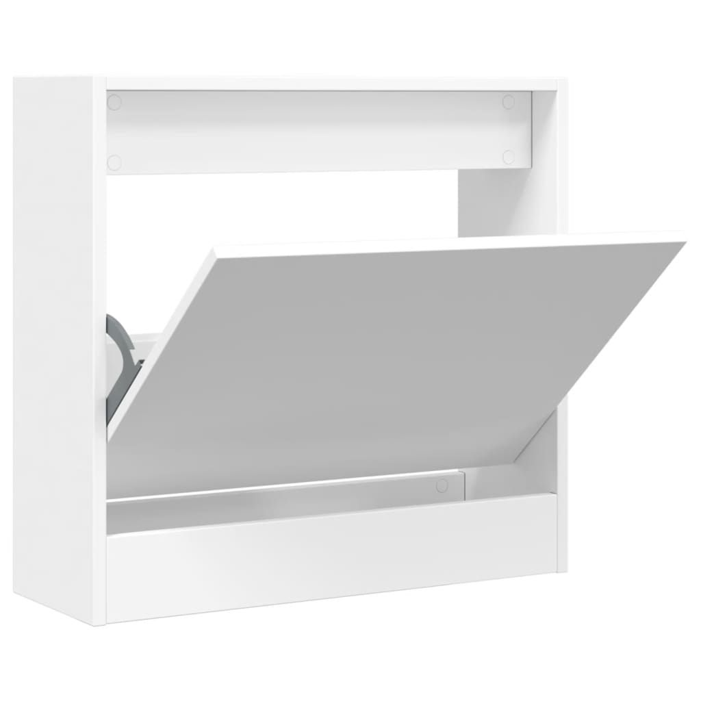 VidaXL Schuhschrank 60x21x57 cm Holzwerkstoff weiß