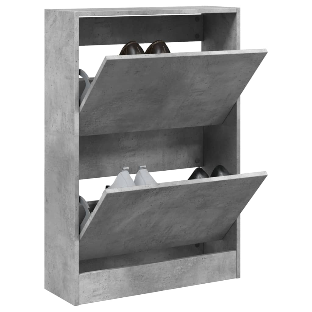 Vidaxx Schuhschrank 60x21x87,5 cm Holzwerkstoff betongrau