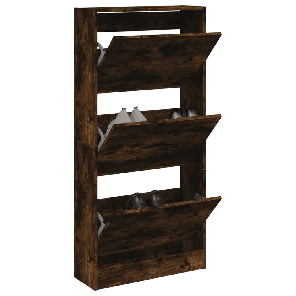 Vidaxx Schuhschrank 60x21x125,5 cm Holzwerkstoff, Räuchereiche