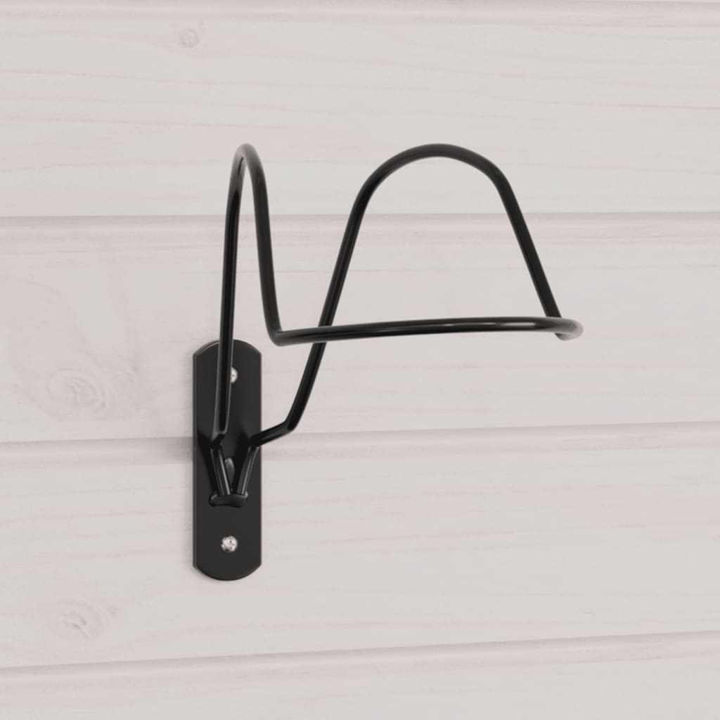 Vidaxx Helmhalter für Reitsport-Wandmontage aus Stahl schwarz