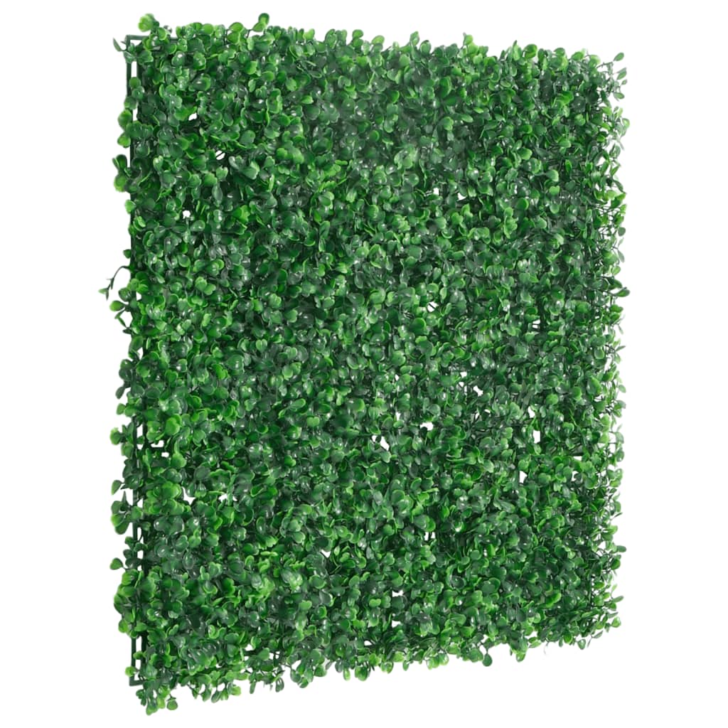 Vidaxxl Zaun mit Kunststrauch 24 Stück 50x50 cm grün