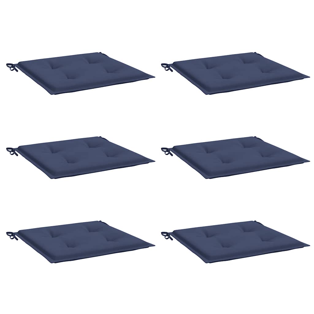 Vidaxx Palettenkissen 6 Stück 40x40x4 cm Oxford-Stoff Marineblau