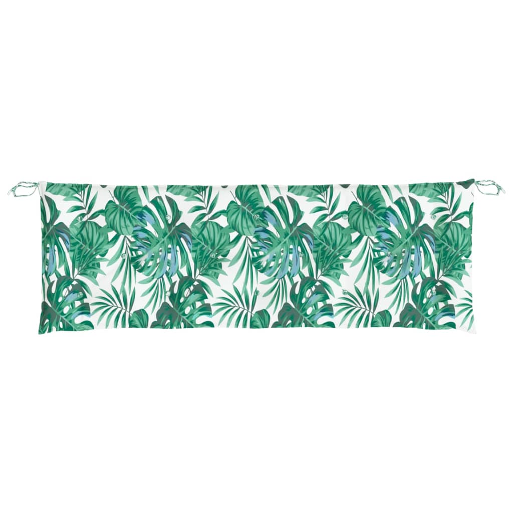 Vidaxx Gartenbankauflage 150x50x7 cm Oxford-Stoff Blattmuster