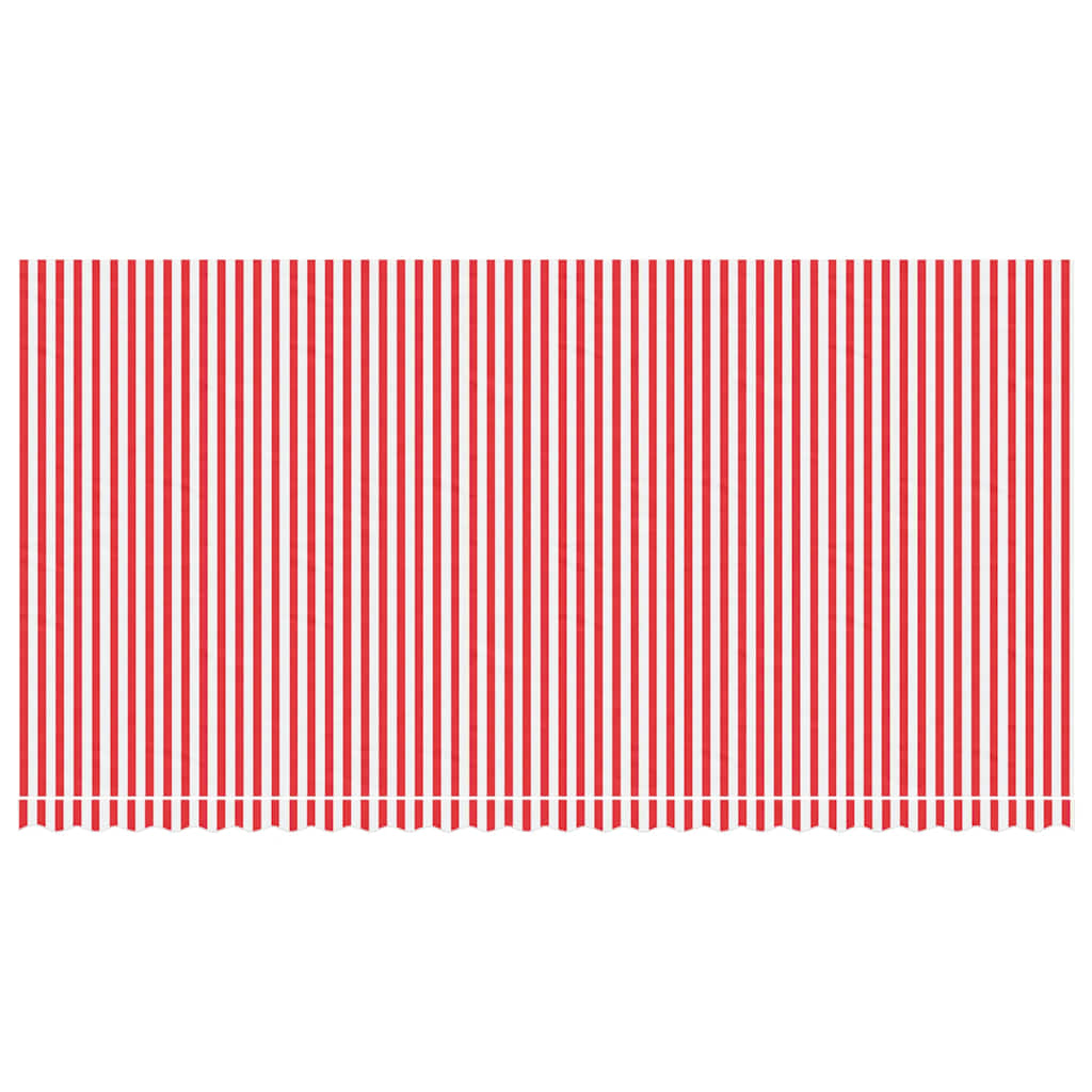 VidaXL Ersatztuch für Markise gestreift 6x3 m rot und weiß