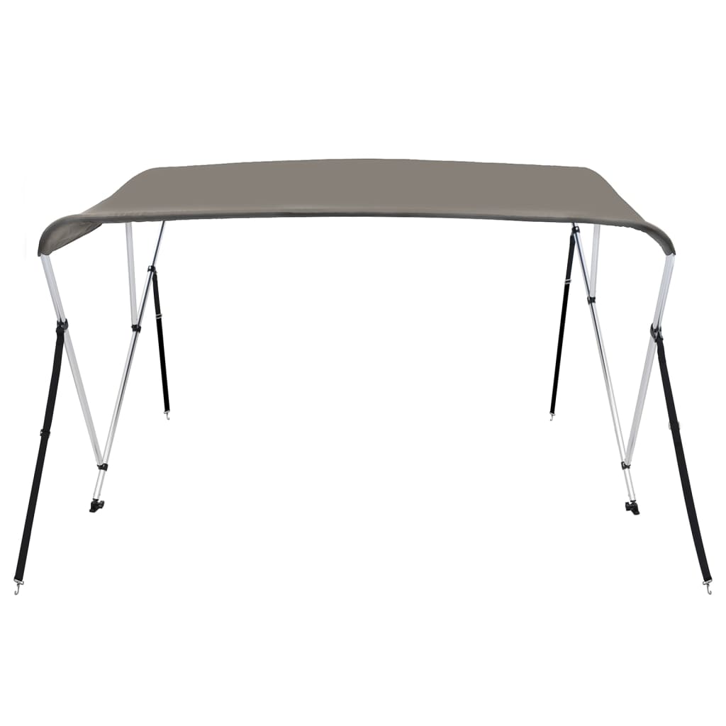 VidaXL Bimini-Top 3 Bögen 183x160x137 cm grau