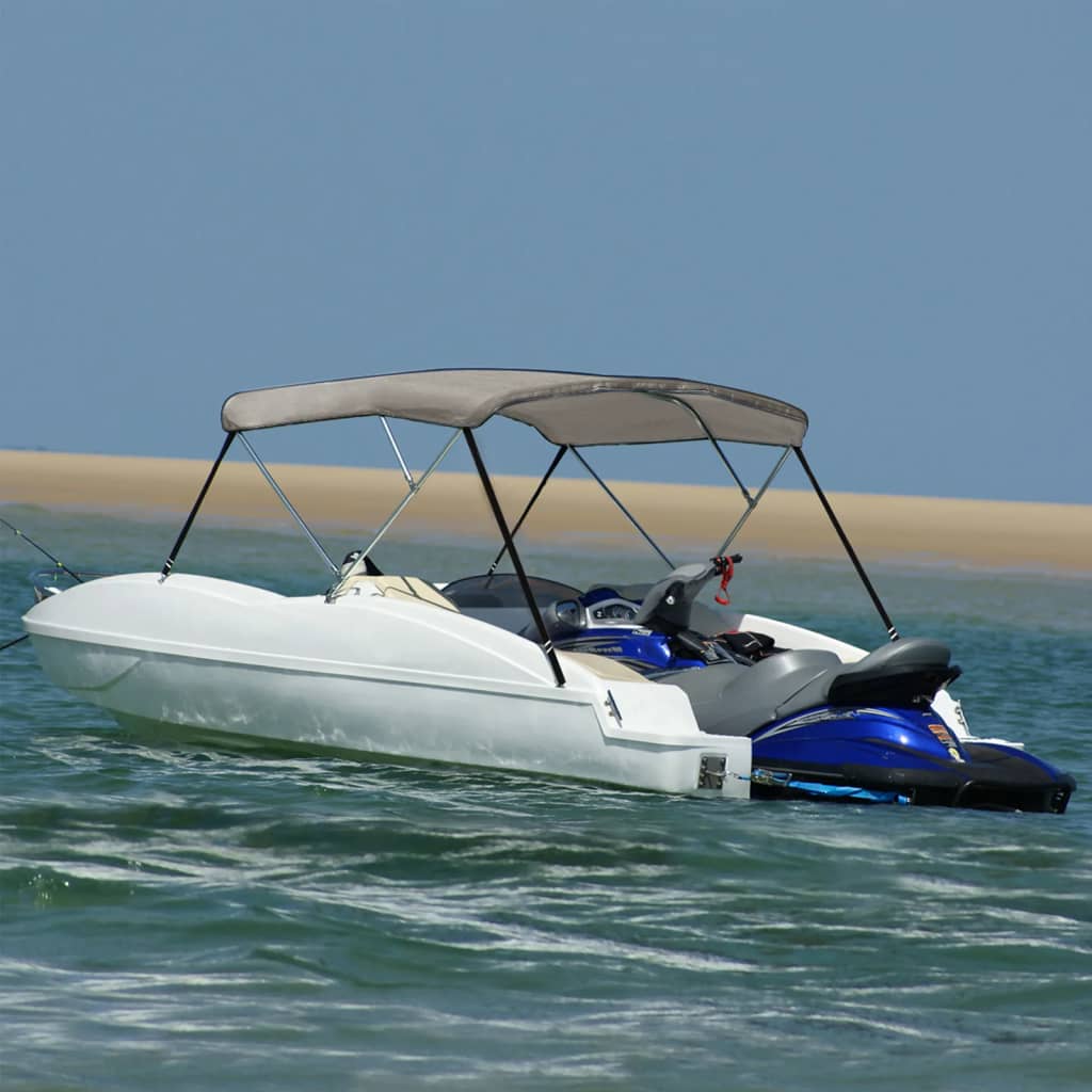 VidaXL Bimini-Top 3 Bögen 183x180x137 cm grau