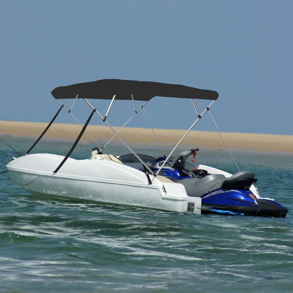 VidaXL Bimini-Top 4 Bögen 243x196x137 cm schwarz