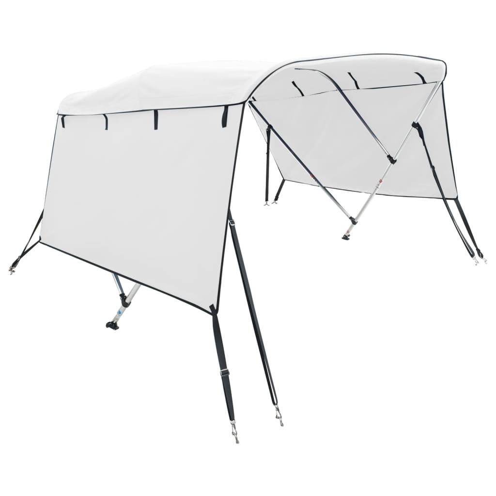 VidaXL Bimini-Top 3 Bögen mit Seitenwänden 183x(185-198)x137 cm