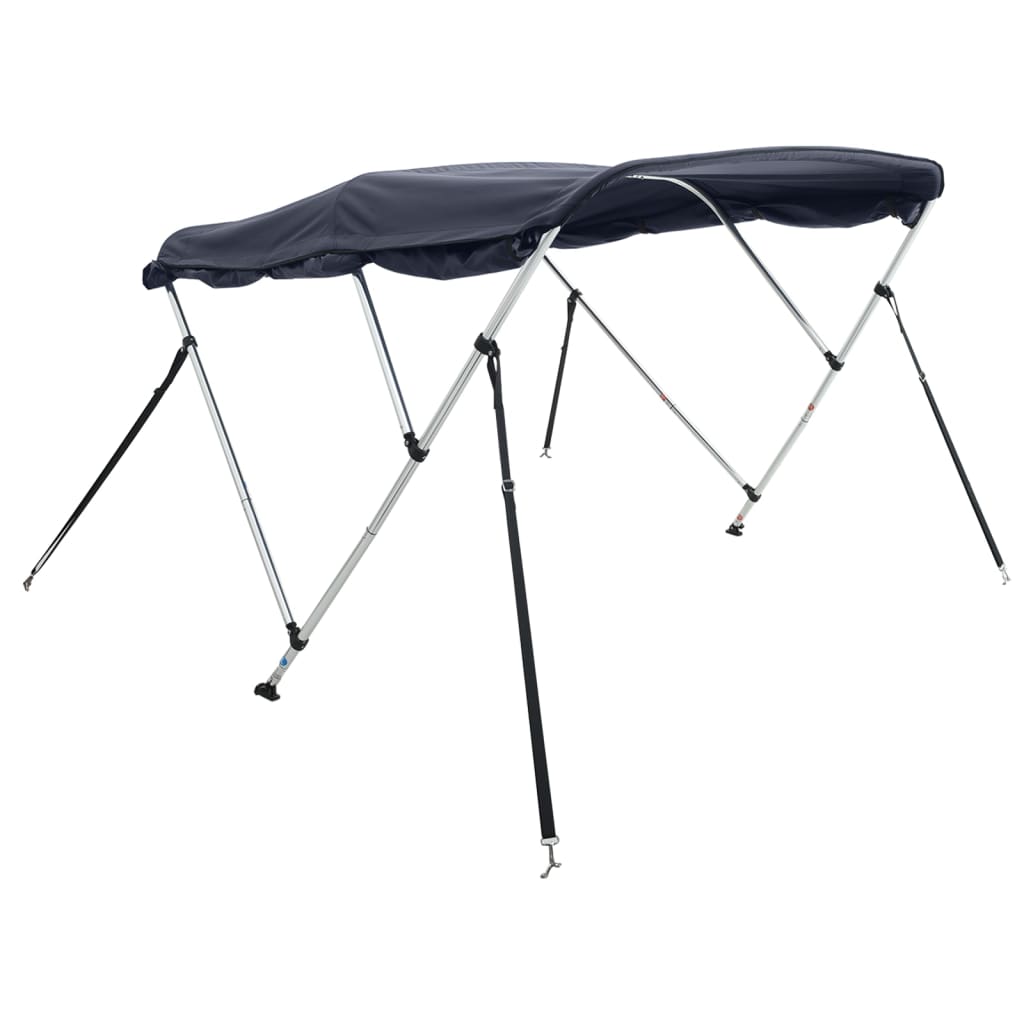 VidaXL Bimini-Top 3 Bögen mit Seitenwänden 183x(185-198)x137 cm