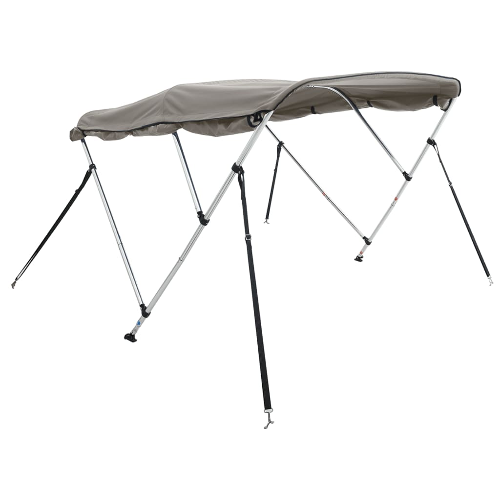 VidaXL Bimini-Top 3 Bögen mit Seitenwänden 183x(170-182)x137 cm