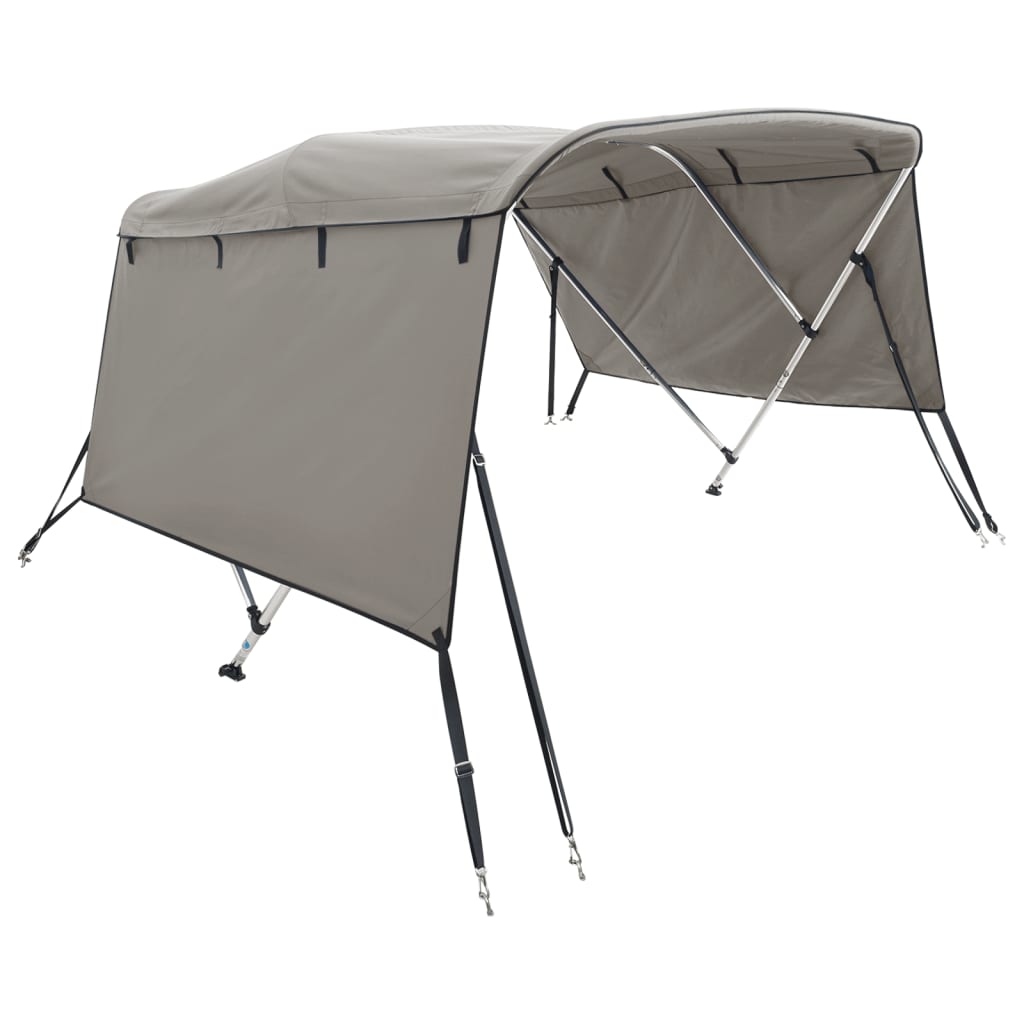 VidaXL Bimini-Top 3 Bögen mit Seitenwänden 183x(185-198)x137 cm