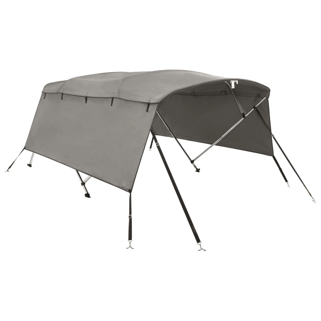 VidaXL Bimini-Top 4 Bögen mit Seitenwänden 243x(230-244)x137 cm