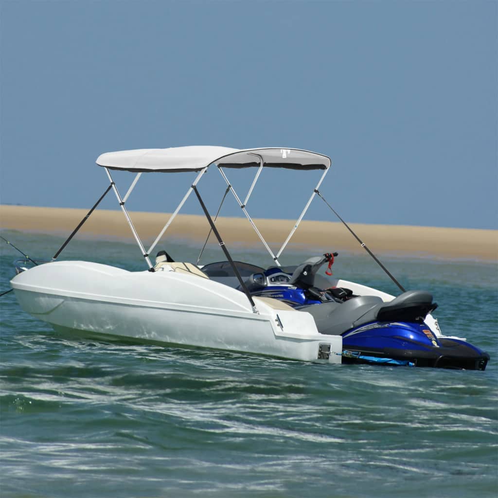 Vidaxx Bimini-Top 3 Bögen mit Netzseitenwänden 183x(185-198)x137 cm