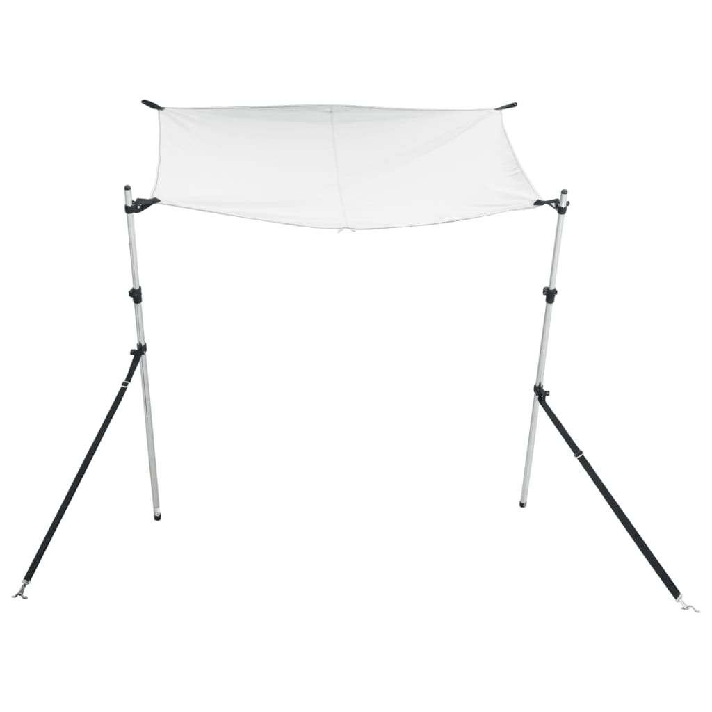 VidaXL Sonnenschutztuch T-Top 170x170x (115-183) cm weiß