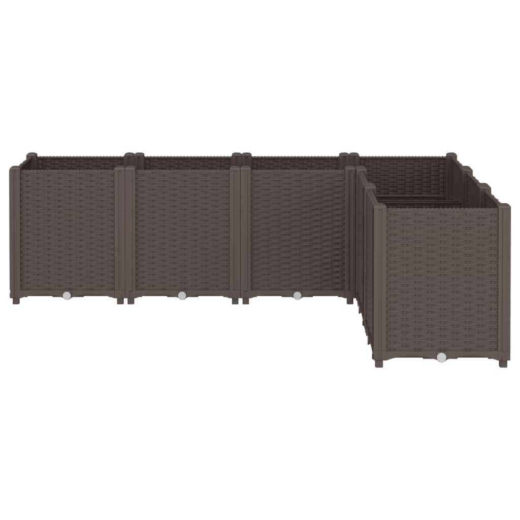Vidaxx Pflanzgefäß 160x120x53 cm Polypropylen braun