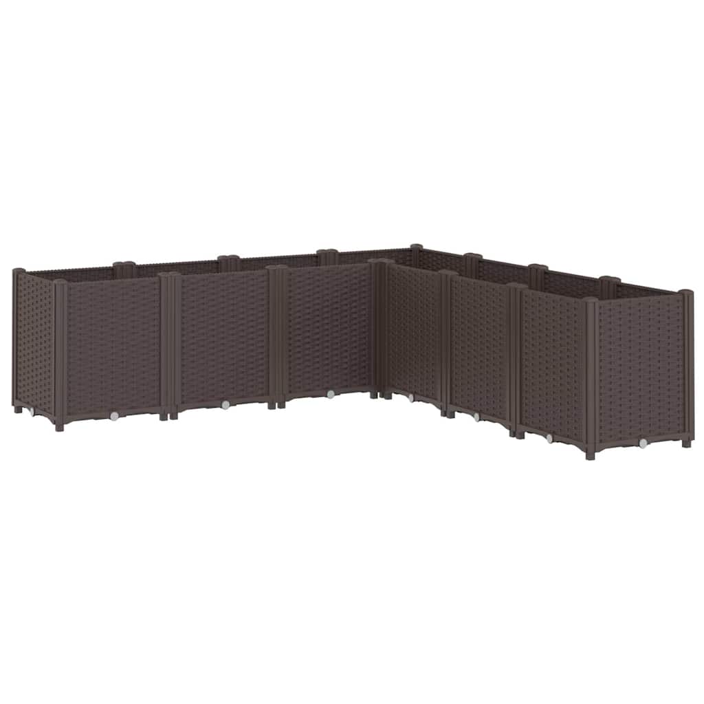 Vidaxx Pflanzgefäß 160x160x53 cm Polypropylen braun