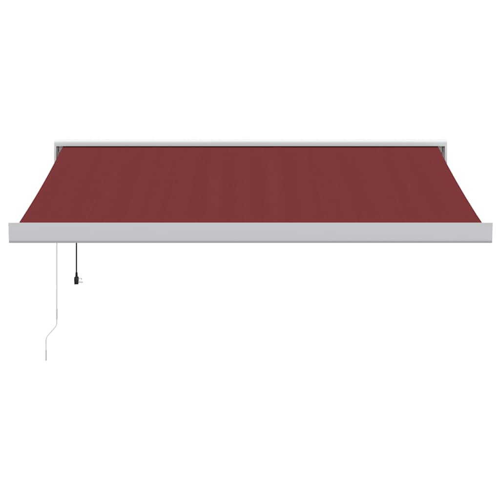 VidaXL Markise automatisch ausziehbar 300x250 cm burgunderrot