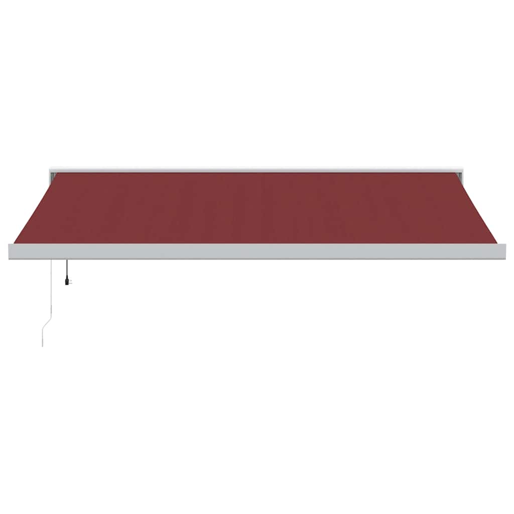 VidaXL Markise automatisch ausziehbar 400x300 cm burgunderrot