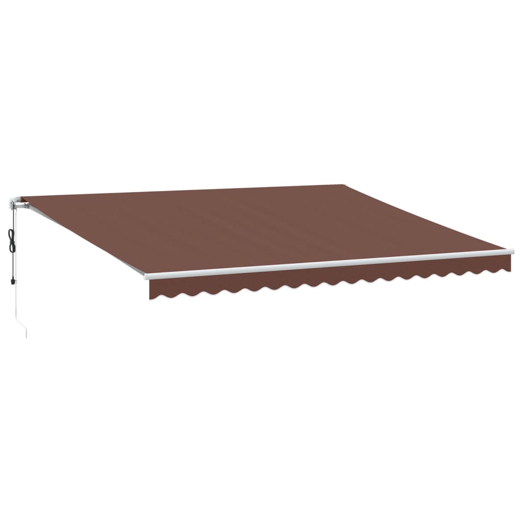 VidaXL Markise automatisch ausziehbar mit LED 450x300 cm braun