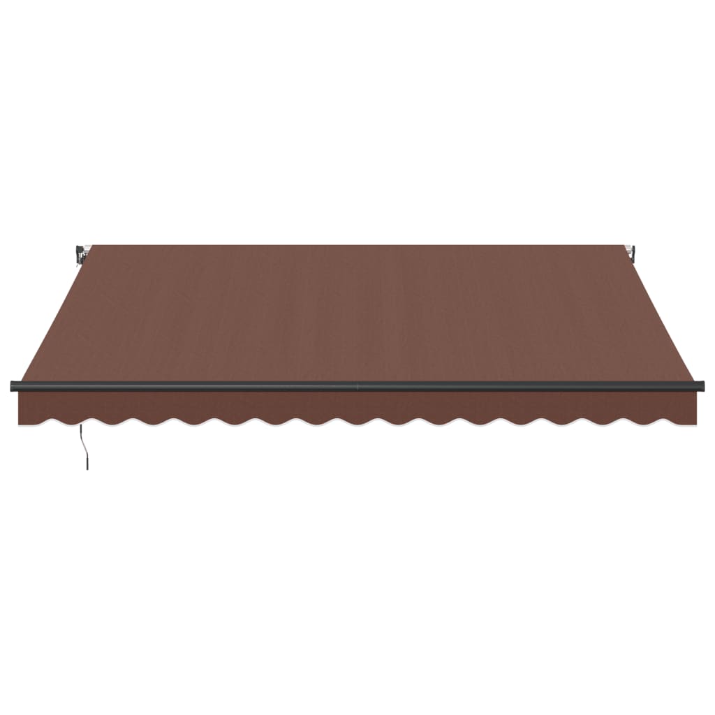 VidaXL Markise manuell ausziehbar 400x350 cm braun