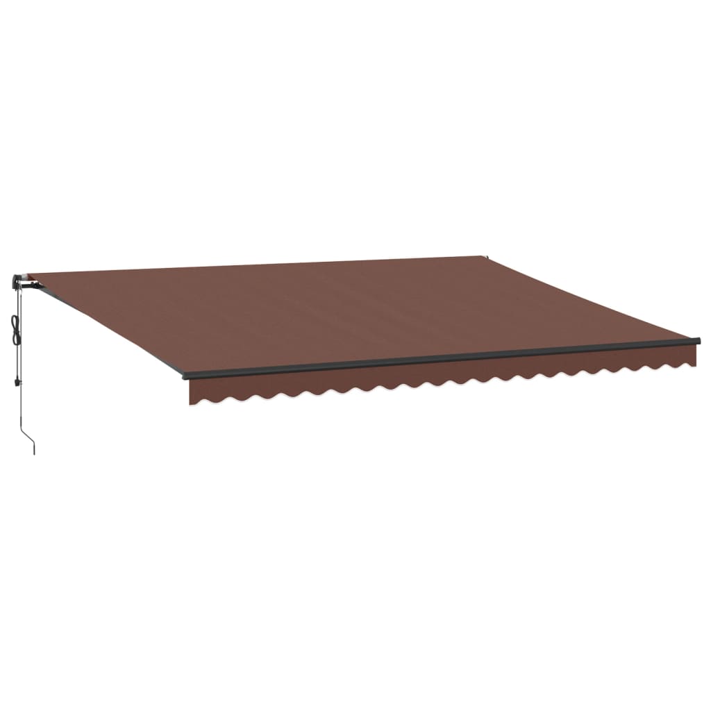 VidaXL Markise automatisch ausziehbar 500x350 cm braun