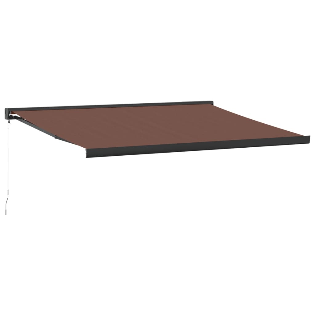 VidaXL Markise manuell ausziehbar 450x300 cm braun