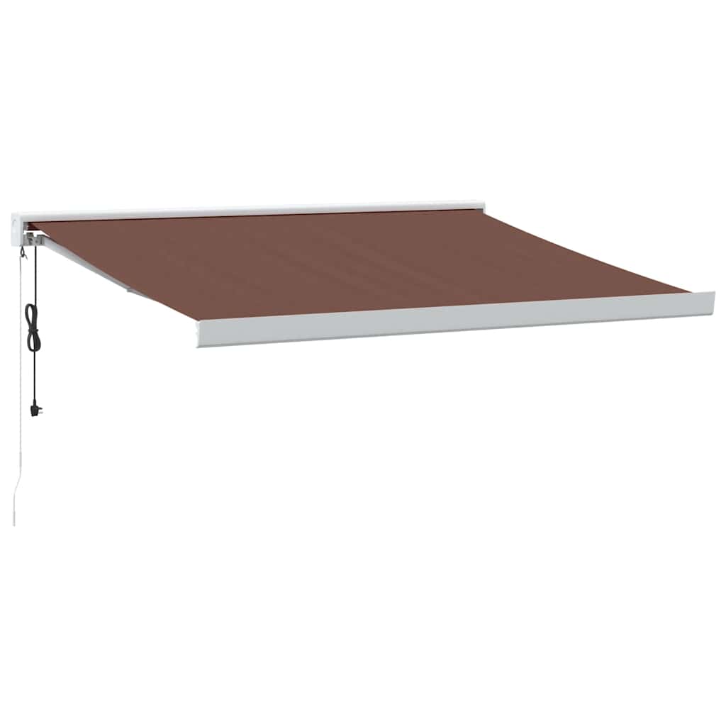 VidaXL Markise automatisch ausziehbar 300x250 cm braun