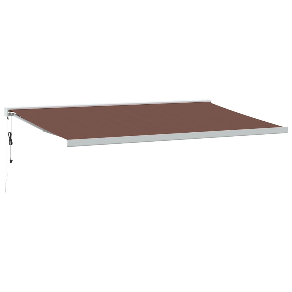 VidaXL Markise automatisch ausziehbar 500x300 cm braun