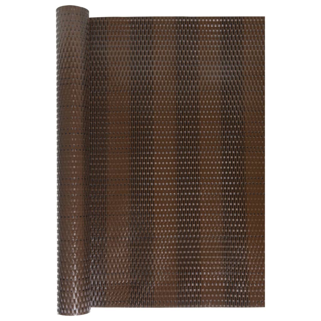 Vidaxx Balkonschirm 400x100 cm Polyrattan braun und schwarz