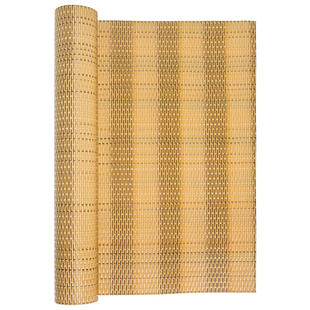 Vidaxx Balkonschirm 400x80 cm Polyrattan hellbraun