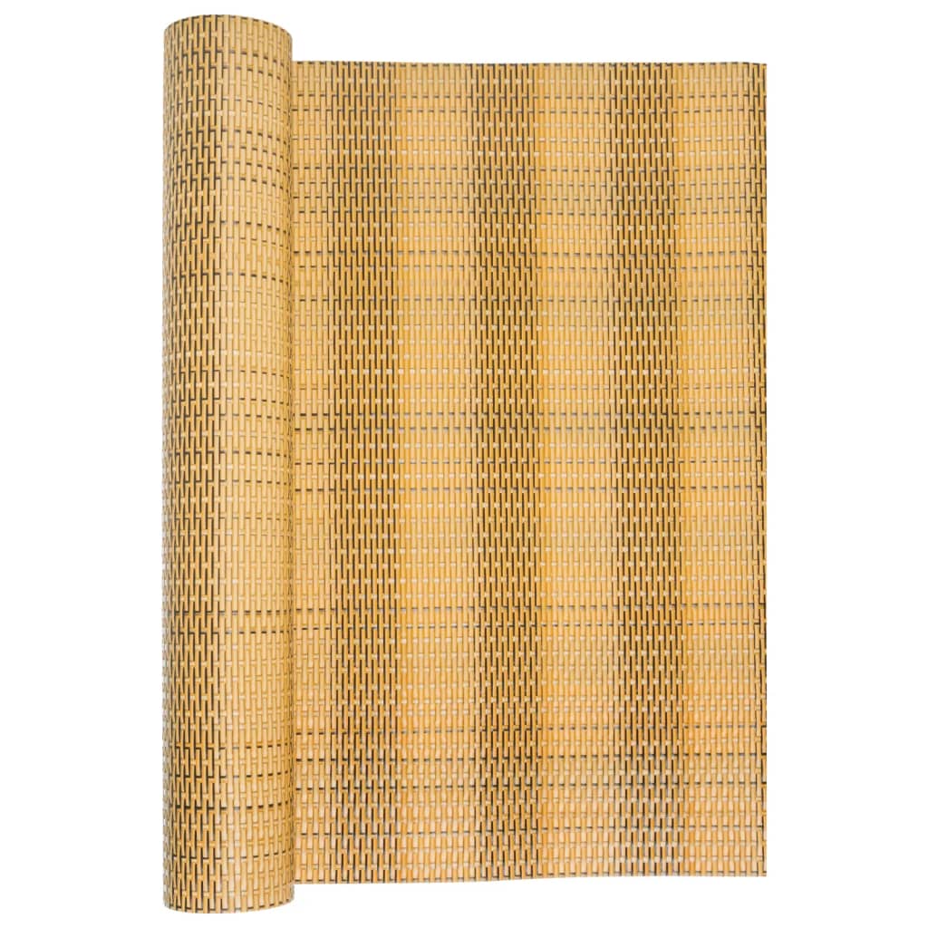 Vidaxx Balkonschirm 600x100 cm Polyrattan hellbraun