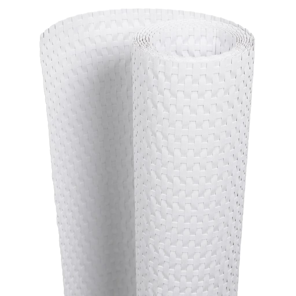 Vidaxx Balkonschirm 400x80 cm Polyrattan weiß