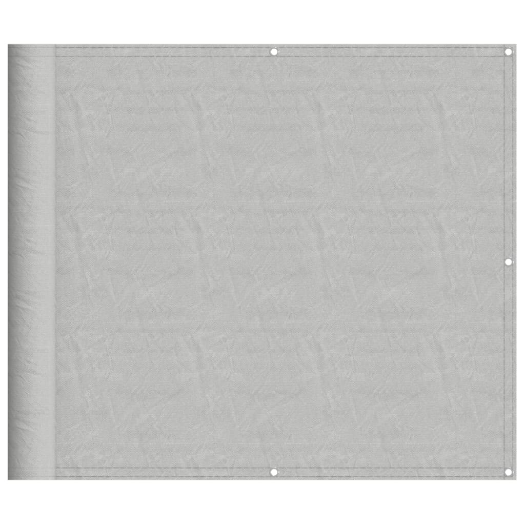 Vidaxx Balkonschirm 90x600 cm 100 % Oxford-Polyester hellgrau