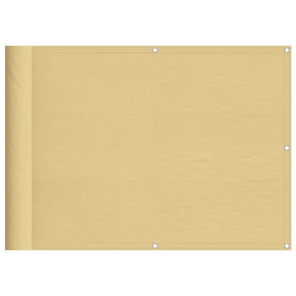 Vidaxx Balkonschirm 75x400 cm 100 % Oxford-Polyester sandfarben