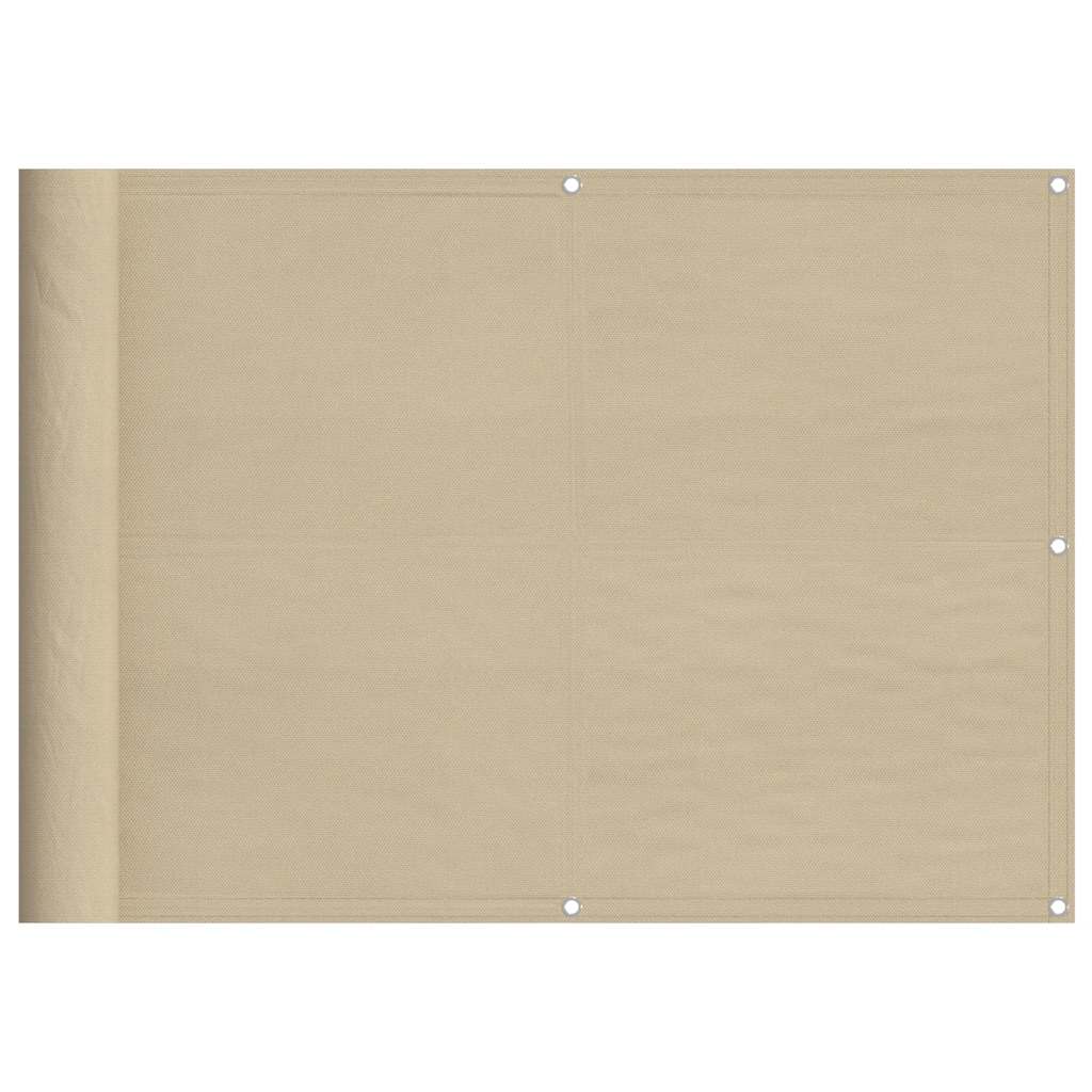 VidaXL Balkon-Sichtschutz 75 x 700 cm, 100 % Oxford-Polyester, Beige
