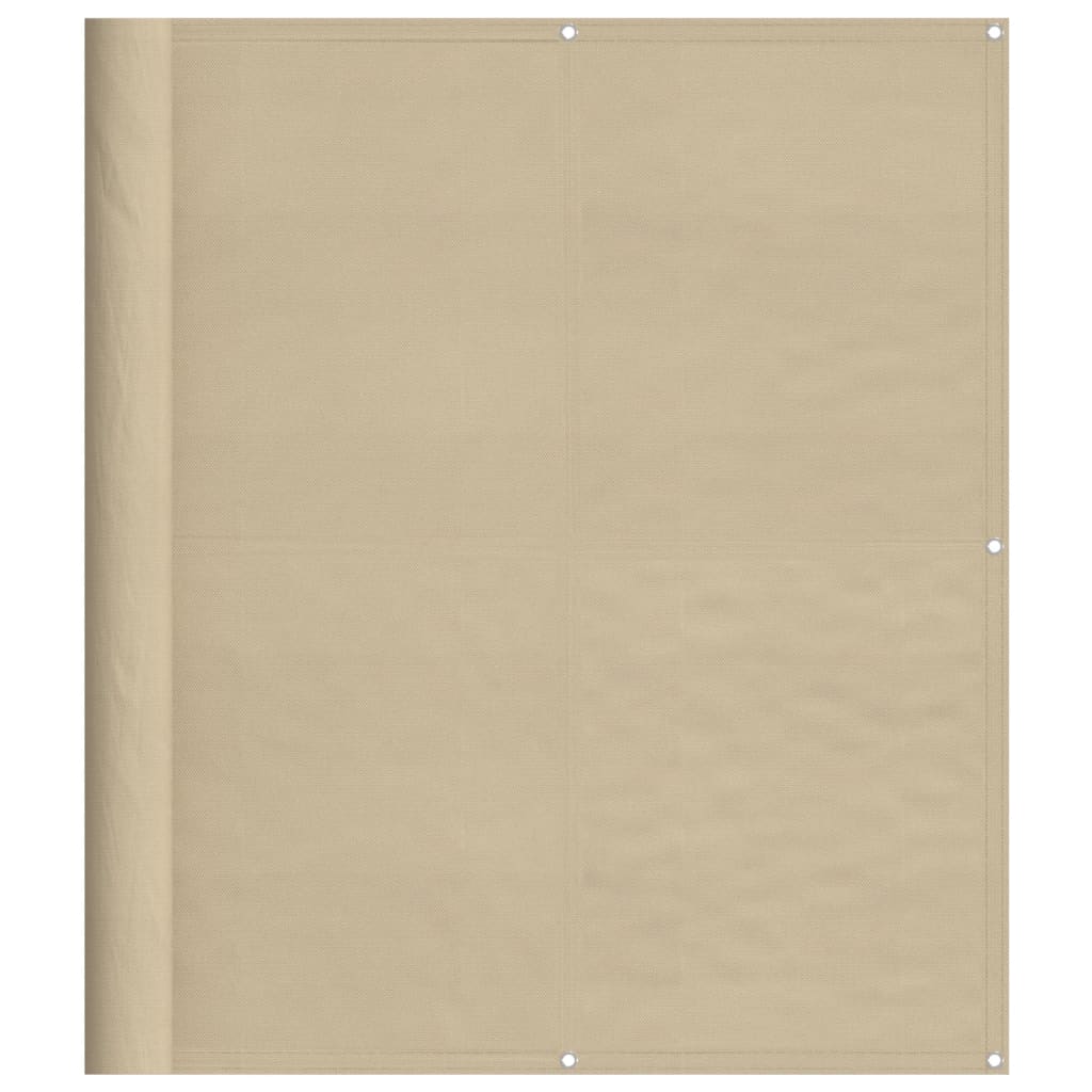 VidaXL Balkon-Sichtschutz 120 x 1000 cm, 100 % Oxford-Polyester, Beige
