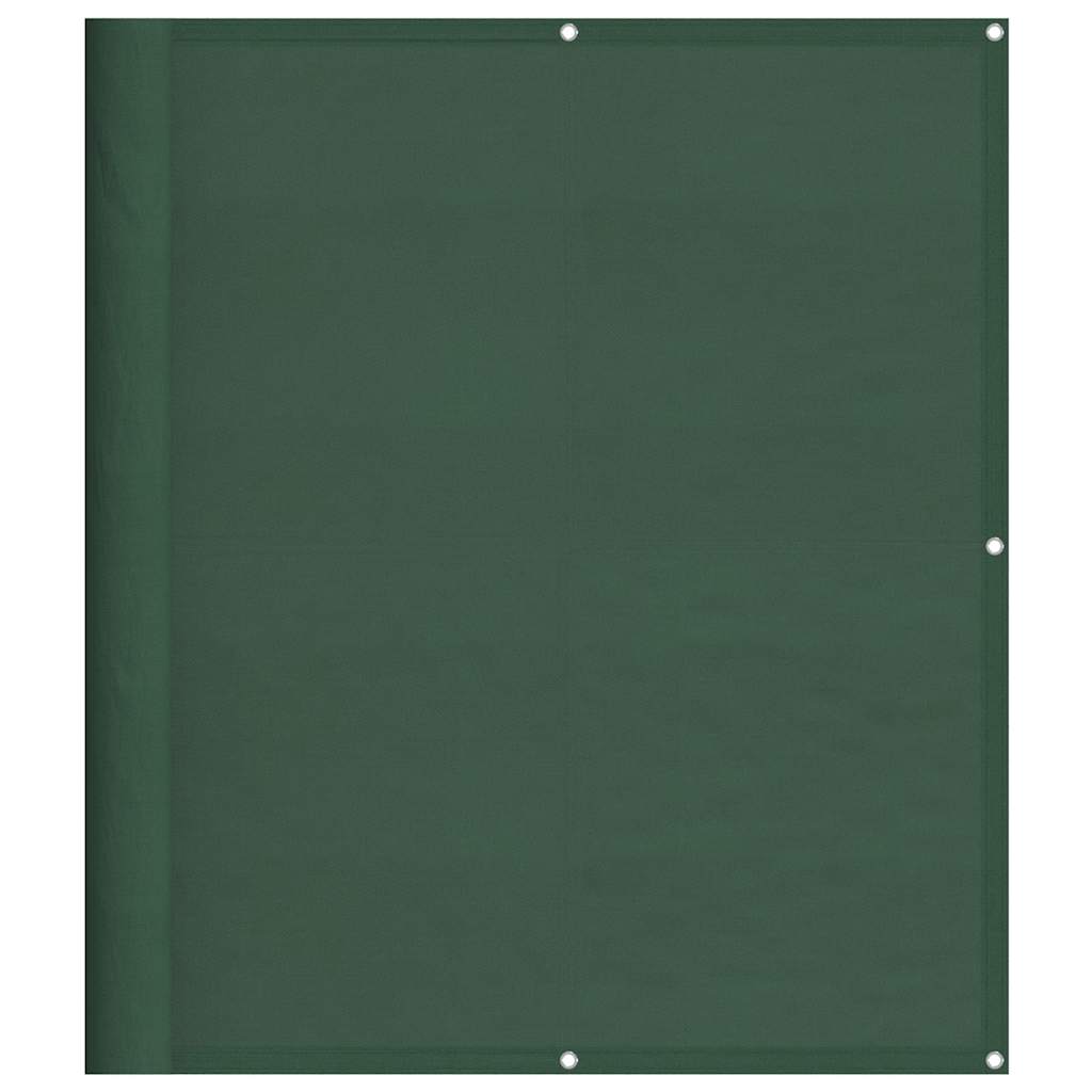 Vidaxx Balkonschirm 120x800 cm 100 % Oxford-Polyester dunkelgrün