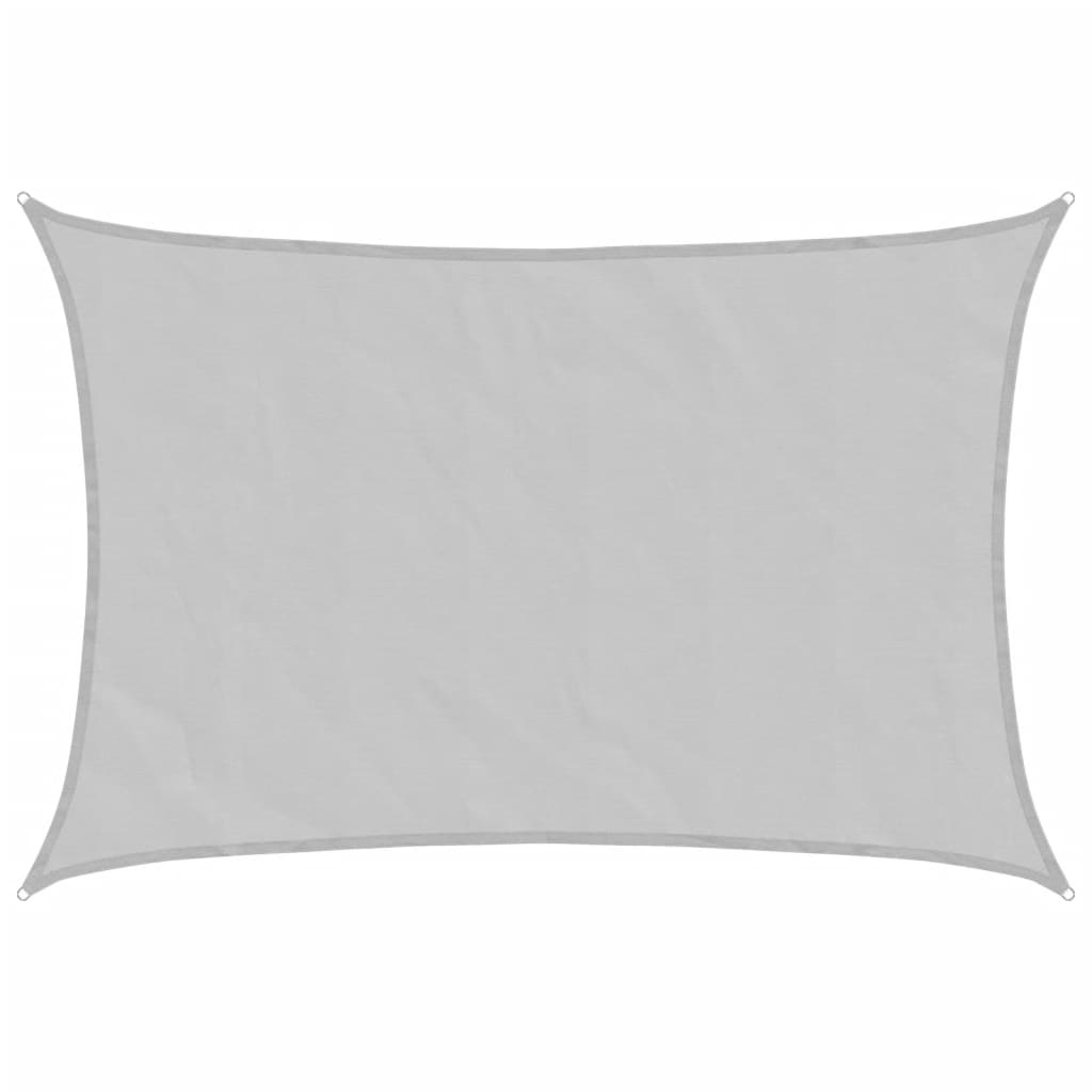 Vidaxl Sonnensegel 7x6 m 100 % Polyester Oxford hellgrau