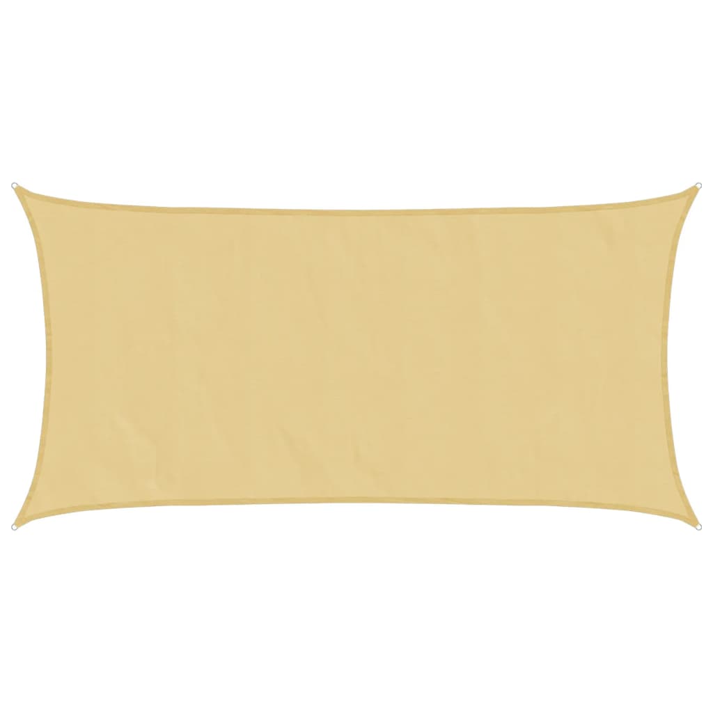 Vidaxl Sonnensegel 5x2,5 m 100 % Polyester Oxford sandfarben