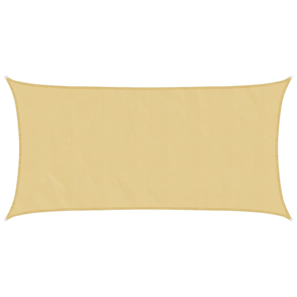 Vidaxl Sonnensegel 6x3 m 100 % Polyester Oxford sandfarben