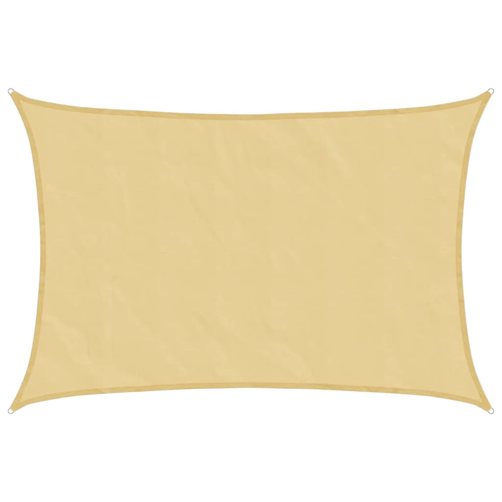 Vidaxx Sonnensegel 4,5x3,5 m 100 % Polyester Oxford sandfarben