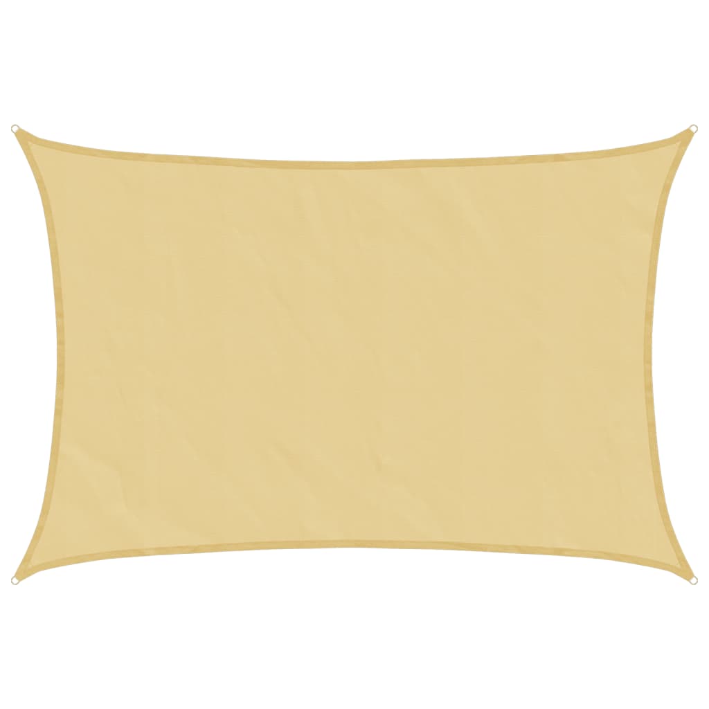 Vidaxl Sonnensegel 5x3,5 m 100 % Polyester Oxford sandfarben