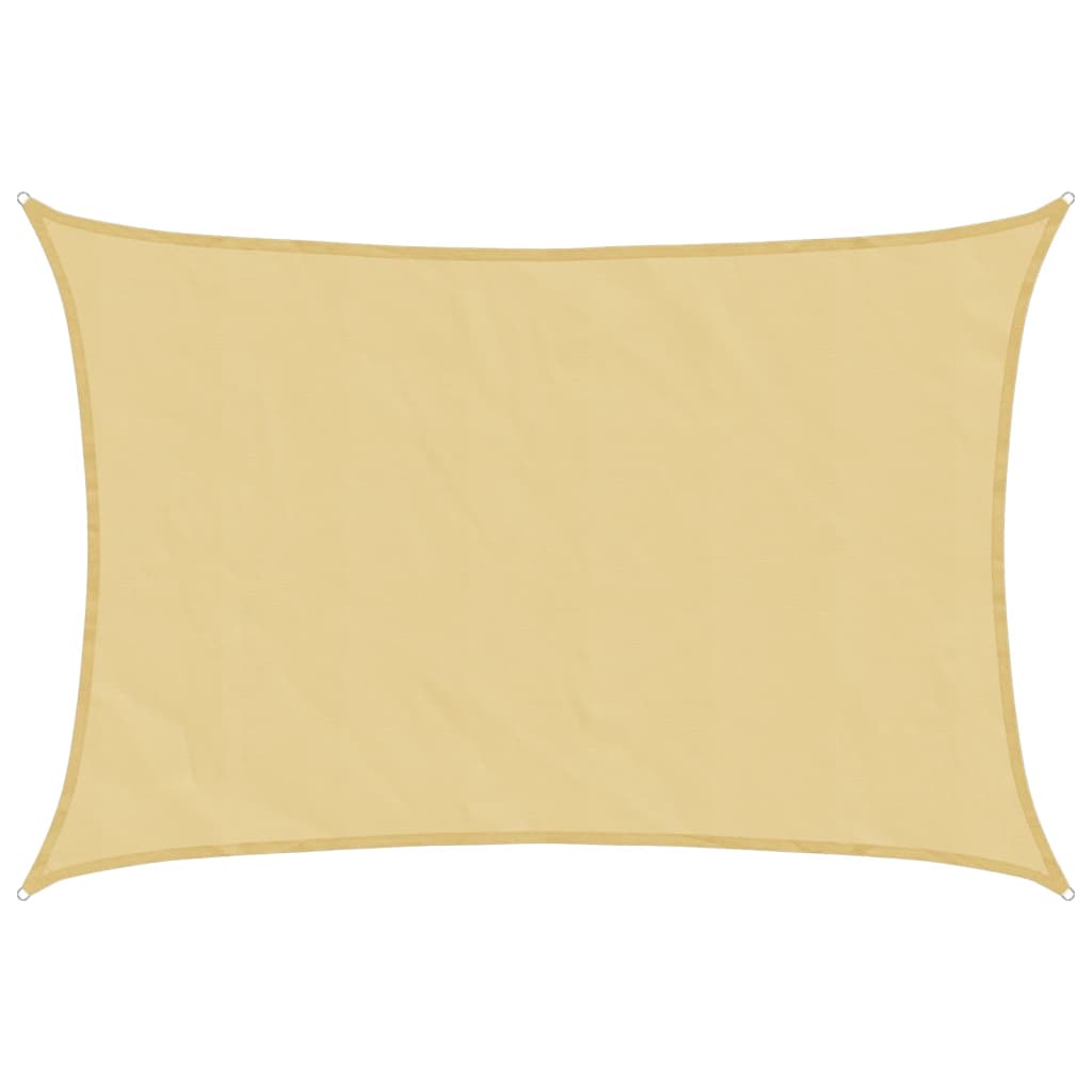 Vidaxl Sonnensegel 7x6 m 100 % Polyester Oxford sandfarben
