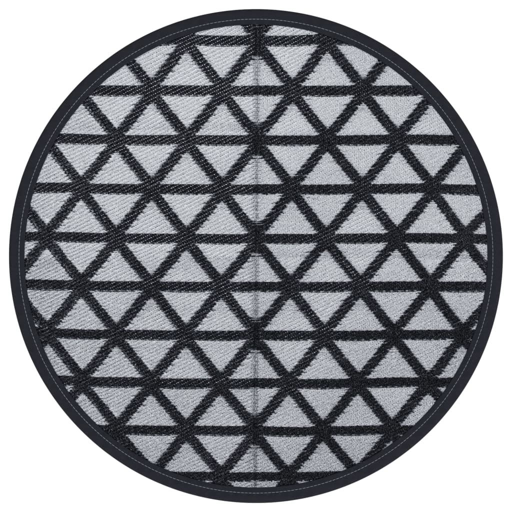 Vidaxx Outdoor-Teppich Arakil ø 200 cm Polypropylen schwarz