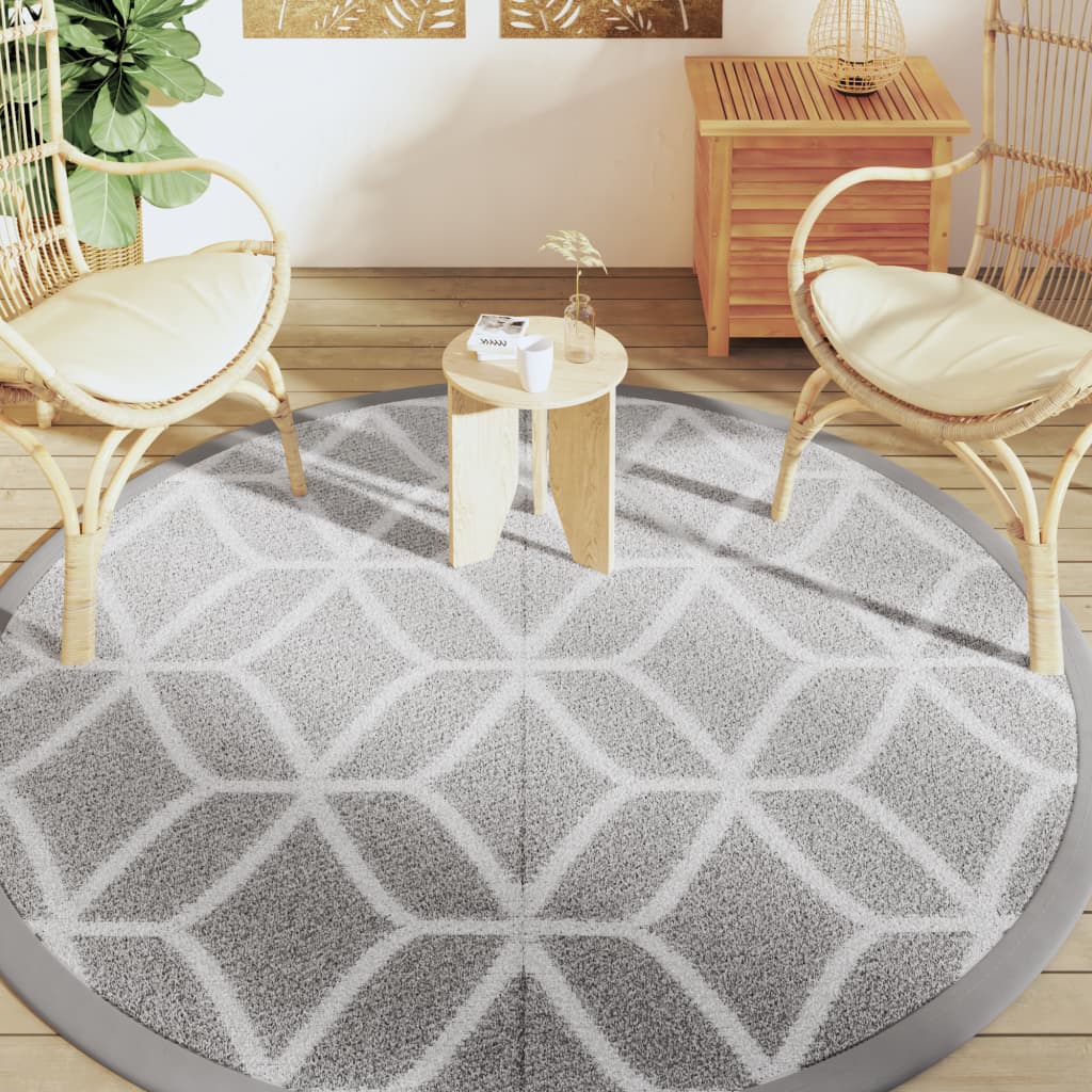 Vidaxx Outdoor-Teppich Arakil ø 200 cm Polypropylen grau
